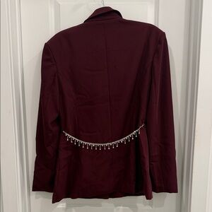 Burgundy blazer